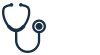 Icon Stethoskop als Symbol für Arzt und Arzthaftungsrecht